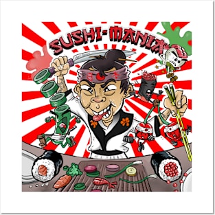 Sushi-Mania Pinball Posters and Art